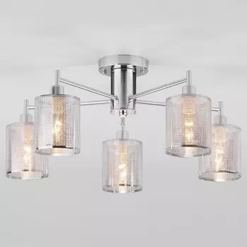 Потолочная люстра tela (eurosvet) серебристый 25 см.