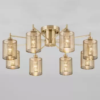 Потолочная люстра tela (eurosvet) золотой 25 см.