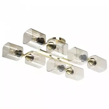 Потолочная люстра тетро 19 (demarkt) золотой 75x20x35 см.