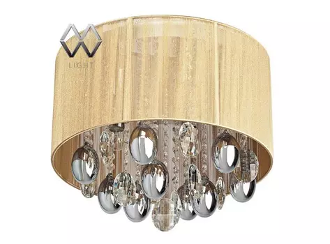 Потолочная люстра жаклин (mw-light) бежевый 33 см.
