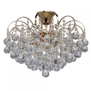 Потолочная люстра жемчуг 9 (mw-light) прозрачный 40 см.