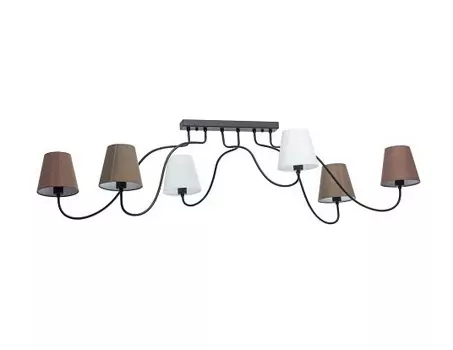 Потолочный светильник эйберген (regenbogen life) коричневый 128x38x66 см.