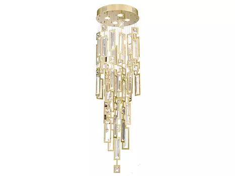 Потолочный светильник (delight collection) серый 42x150x42 см.