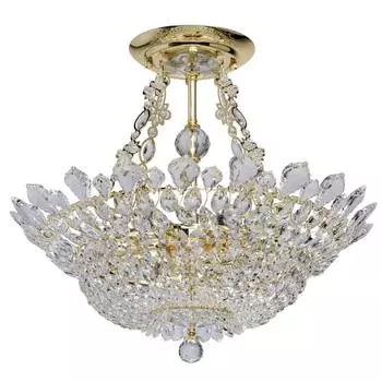 Потолочный светильник патриция 2 (mw-light) прозрачный 52 см.