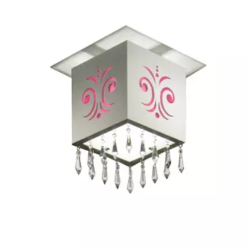 Потолочный светильник (to4rooms) красный 16x26x16 см.