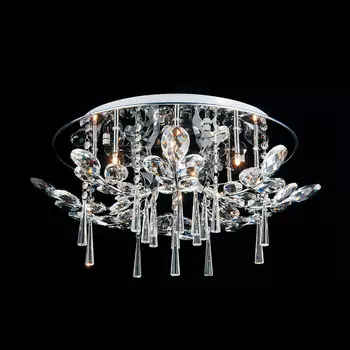 Потолочный светильник (to4rooms) серебристый 60x30x60 см.