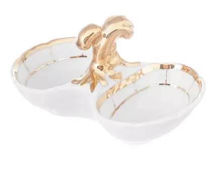 Прибор для специй двойной менуэт (thun) белый