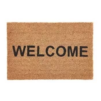 Придверный коврик welcome thiam (laredoute) коричневый 40x60 см.