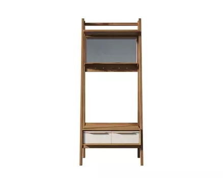 Прихожая bruni white (etg-home) коричневый 80x190x40 см.