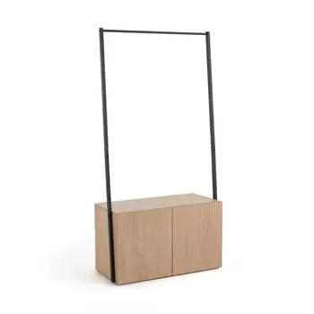 Прихожая из дуба и металла amez (laredoute) бежевый 90x75x40 см.
