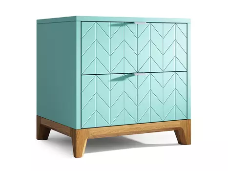 Прикроватная тумба case (the idea) голубой 50x50x40 см.