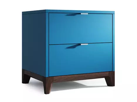 Прикроватная тумба case (the idea) голубой 50x50x40 см.
