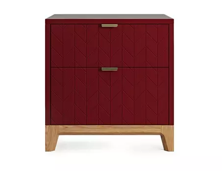 Прикроватная тумба case (the idea) красный 49x51x40 см.