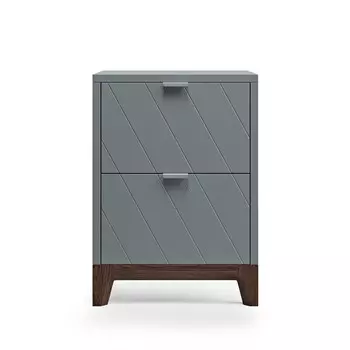 Прикроватная тумба case cs002 (the idea) серый 40x56x35 см.