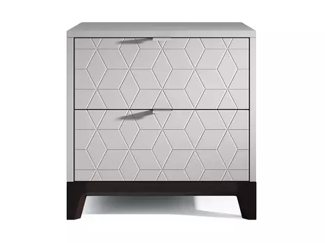 Прикроватная тумба case (the idea) серый 50x50x40 см.