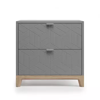 Прикроватная тумба case (the idea) серый 58x56x40 см.