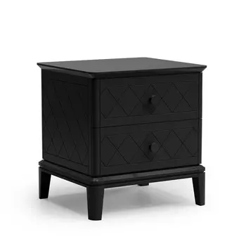 Прикроватная тумба cr001 (the idea) черный 48x51x44 см.