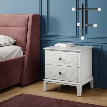 Прикроватная тумба cr001 (the idea) серый 48x51x44 см.