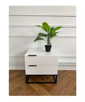 Прикроватная тумба (for miss) белый 50x48x40 см.