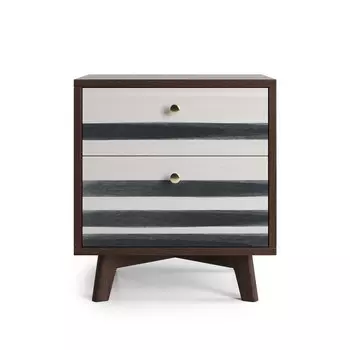 Прикроватная тумба france (the idea) серый 49x55x40 см.