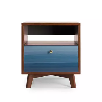 Прикроватная тумба france (the idea) синий 49x55x40 см.