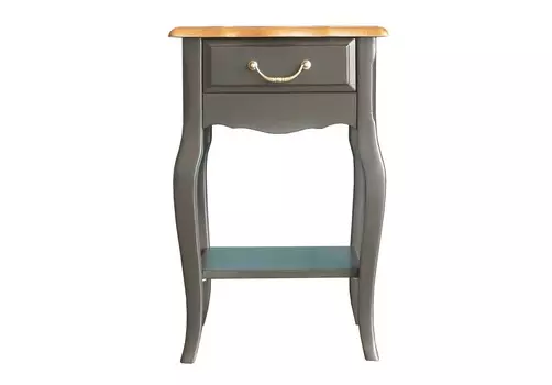 Прикроватная тумба leontina black (etg-home) черный 40.0x60.0x35.0 см.