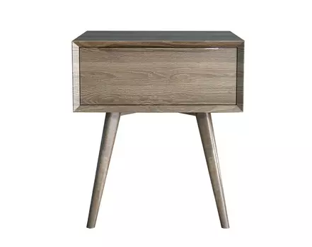 Прикроватная тумба с ящиком bruni (etg-home) коричневый 45x52x35 см.