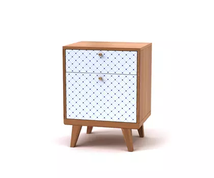 Прикроватная тумба thimon (the idea) белый 50x65x40 см.