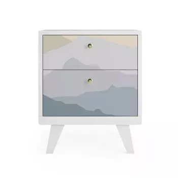 Прикроватная тумба thimon (the idea) серый 49x59x40 см.