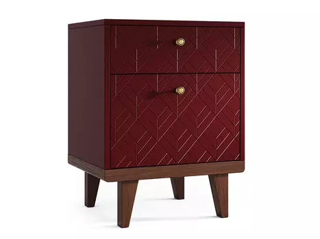 Прикроватная тумба thimon v2 (the idea) красный 50x65x40 см.