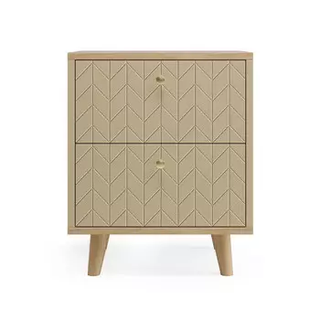 Прикроватная тумба twin (the idea) бежевый 49x60x40 см.