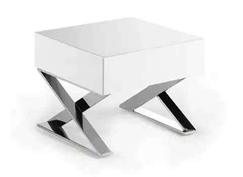 Прикроватная тумбочка le373 (angel cerda) белый 50x38x28 см.