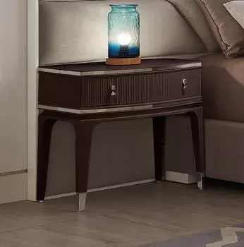 Прикроватная тумбочка rimini (fratelli barri) коричневый 65x64x45 см.