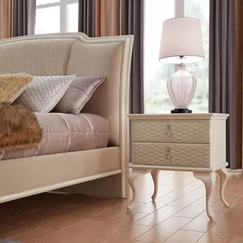 Прикроватная тумбочка roma (fratelli barri) белый 60x66x45 см.