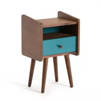 Прикроватная тумбочка ronda (laredoute) бирюзовый 38x63x23 см.