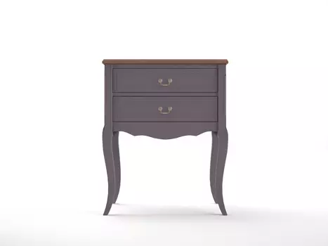 Прикроватный комод leontina lavanda (etg-home) фиолетовый 60.0x74.0x39.0 см.