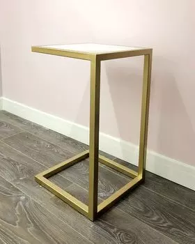 Прикроватный столик (for miss) золотой 36.0x65.5x36.0 см.