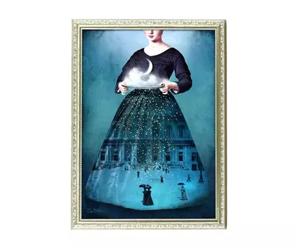 Принт на холсте в раме jewel (to4rooms) мультиколор 30x40x3 см.