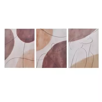 Принт на подрамнике, набор 3 шт (to4rooms) мультиколор 33x43x2 см.