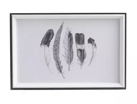 Принт в раме guyot (to4rooms) белый 30.0x20.0x3.0 см.