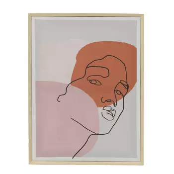 Принт в раме naïve (to4rooms) розовый 45x60x3 см.