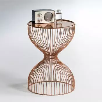 Приставной столик copacabana janik (laredoute) золотой 50 см.