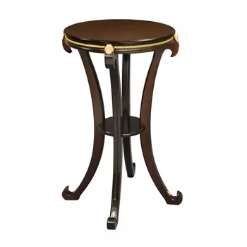 Приставной столик глория (leset) коричневый 80 см.