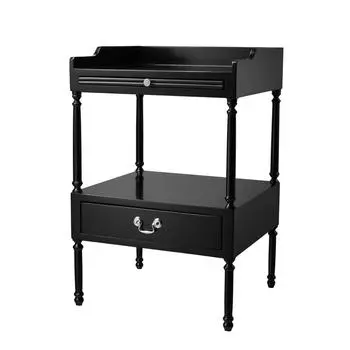 Приставной столик (to4rooms) черный 48x72x40 см.