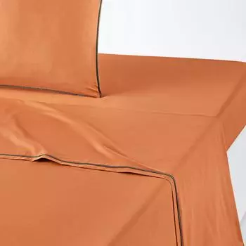 Простыня duo (laredoute) бирюзовый 180x290 см.