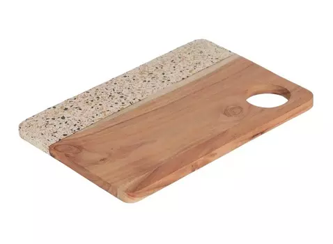 Прямоугольная разделочная доска verna (la forma) коричневый 30x20x1 см.