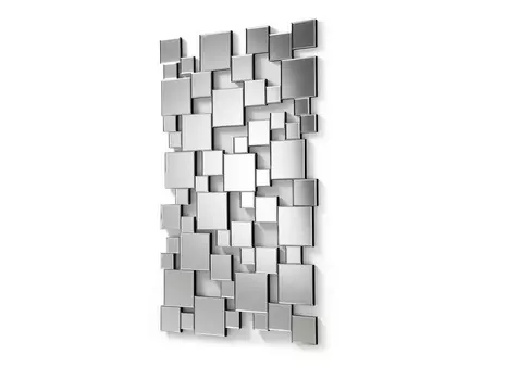 Прямоугольное зеркало yovas (la forma) серебристый