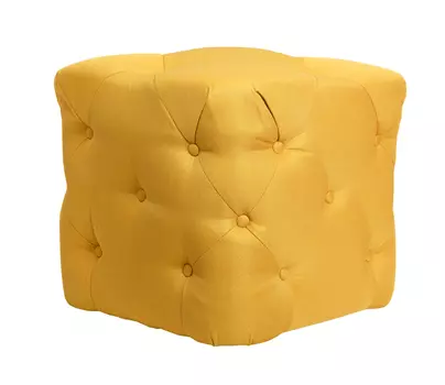 Пуф amrit yellow (mak-interior) желтый 42x42x42 см.