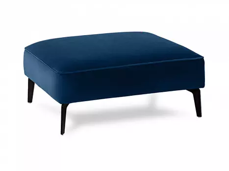 Пуф amsterdam (ogogo) синий 80x37x65 см.
