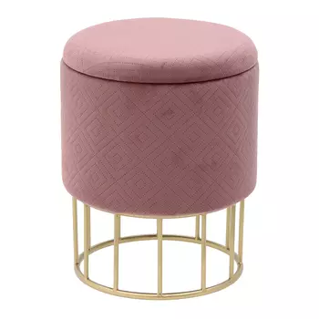 Пуф-бокс evangéline (to4rooms) розовый 44.0 см.